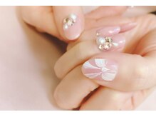 ネイルサロン ベビーピンク(Nail salon BABY PINK)/リボンネイル☆