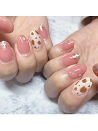 透明感ピンクネイル☆