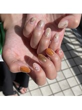 Mネイルアンドカフェ シェレステ/ちぐはぐネイル