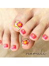 foot hibiscus nail