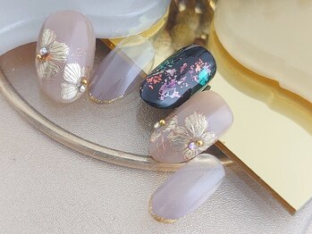 ネイルサロンアンドスクール ディスディアーナ(Disdirena)/2月ジェル定額B/大人カジュアル