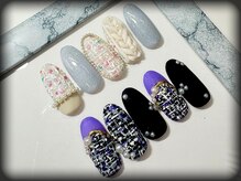 ファイブスウィート(5sweet)の雰囲気（エンボス・手描きアートでシンプルネイルも上質なデザインに☆）