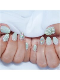 カラフルシェルネイル