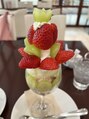グイット 渋谷宮益坂口店(Goo-it！)&nbsp;郡山、11月のイチゴとマスカットのパフェです♪