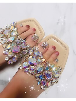 スターダストネイル/【フット】ジェル盛り放題¥5900