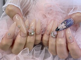 スカルプ 大人推しネイル
