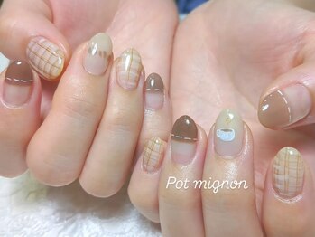 ポ ミニヨン(Pot mignon)の写真/【豊橋】ふと目に留まる、さりげない可愛さ♪繊細なニュアンス＆手描きのぬくもりで、指先に物語を★