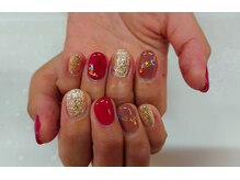 アイリッシュネイル 久屋大通店(Irish Nail)/ボルドー×ラメ