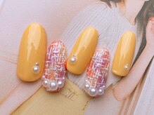 ネイルサロンフォーユー(for u)/ツイードネイル♪￥７９８０