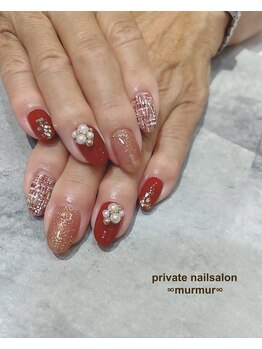 プライベート ネイルサロン マーマ(murmur)/ツイードネイル