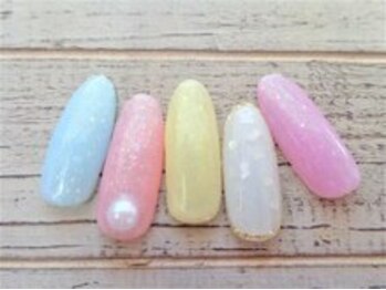 ブランロール 中目黒店(Blanl'or)/涼し気なシェルネイル