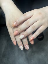 ブランシュネイル(BlancheNail)/ミラーハートとクリアリボン