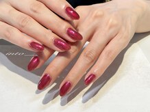 ネイルサロン イントゥ(into_)/ミラー　クリア　ボルドー　秋