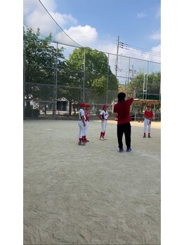 ゆずの木整体院/少年野球チームにて指導