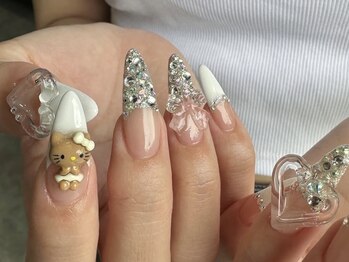 エイチ ネイル(H nail)/キラキラフレンチ