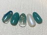 【mako指名 限定】ハンドパラジェル*デザイン定額アート　¥8500