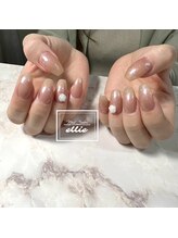 エリー(ellie)/ワンカラー＋薔薇パーツ