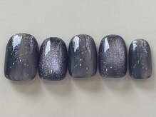 ネイルメゾン 天神店(NAIL MAISON)/パープルもやもやネイル¥5000