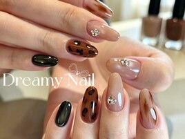 べっ甲×ヒョウ柄デザイン