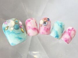 夏フット♪タイダイ柄￥9900