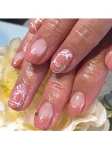 ネイルサロン レーヴ(NAIL SALON REVE)/ピンクフラワーネイル