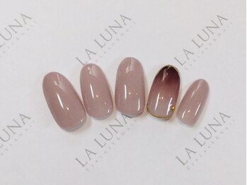 ラルナ ネイルアンドアイラッシュサロン(LA LUNA nail & eyelash salon)/～くすみカラーグラデ～