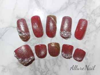 アリュール(Allure)/ブライダルネイル¥14000+tax