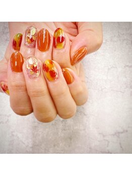 ネイルサロンファストネイルプラス 新宿店(FAST NAIL PLUS)/秋ネイル2023【べっ甲ネイル】
