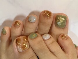 ピスタチオカラーネイル