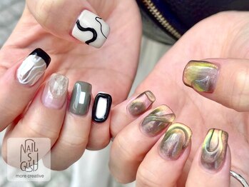 ネイルズガッシュ 川崎店(NAILsGUSH)/ニュアンス/秋ネイル/マグネット