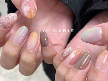 ザ マリー 三条店(THE MARIE)/4)7000円 もやもやネイル 0410c
