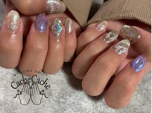 カシュカシュ(Cache Cache)/オーロラGALAXYネイル