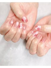 エスネイル 大崎市古川(s.nail)/大人上品◇天然石風ニュアンス