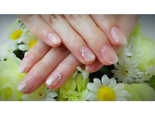 プルミエ ネイル(Premier Nail)/上品シルバーラメグラデーション