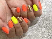 ボーホーネイルズコレクション(BOHO NAILS COLLECTION)/HANDワンカラーミラーネイル