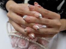 ネイルサロンミキ 横浜(MIKI)/スカルプ　【ガラスフレンチ】　