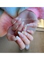 ポポネイル 渡鹿店(POPONAIL)&nbsp;グラデーション×ぷっくりお花