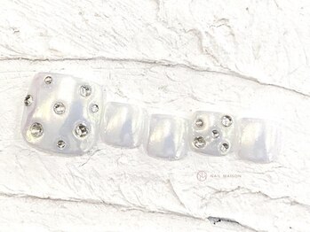 ネイルメゾン 池袋店(NAIL MAISON)/オーロラホワイトストーン¥5980