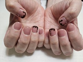 バレンタインネイル