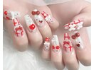 さくらんぼネイル、春ネイル