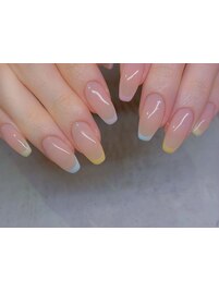 パステルフレンチネイル