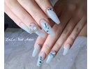 水色ネイル