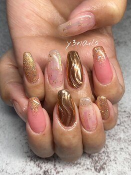 ワイスリーネイルズ(y3nails)/やり放題S オーロラネイル