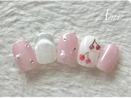 さくらんぼネイル