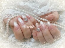 ネイルアンドまつげエクステ リッチエイト 原宿店(Rich8)/マグネットネイル+パーツ