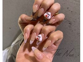 フレンチ　ロングネイル