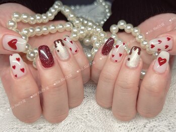 バレンタイン人気ネイル　大塚駅