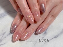 ネイルアトリエルカ(nail atelier LUCA)/W-583 &nbsp;シェルビジューネイル