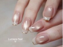 Lumiere Nail 葛西店【パラジェル/フィルイン/マグネット/長さだし/持ち込み】の雰囲気（オフィスでも普段使いでも映える万能デザインです。）