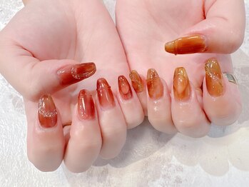 ラルネイル 大宮(Lull. nail)/#秋ネイル#うるつや#ブラウン